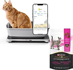 Purina Petivity Smart Litterbox Monitor System + Pro Plan Veterinary Diets Urinary Health Crunchy Cat Treats, 1.8-oz bag