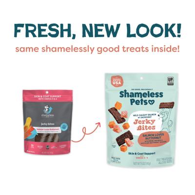 Show full view: Shameless Pets Salmon Jerky Dog Treats, 5-oz bag slide 3 of 11