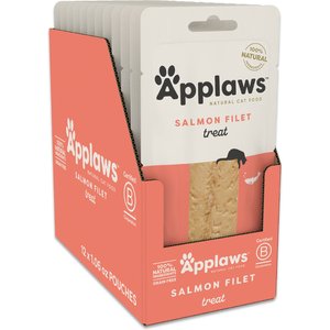 Applaws Loin Salmon Filet Grain-Free Cat Treats, 1.06-oz loin, case of 12