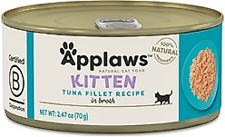 Applaws Tuna Fillet in Broth Wet Kitten Food, 2.47-oz can, case of 24 slide 2 of 6