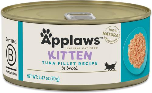 Show full view: Applaws Tuna Fillet in Broth Wet Kitten Food, 2.47-oz can, case of 24 slide 3 of 9