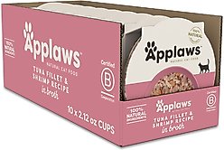 Applaws Tuna Fillet with Shrimp in Broth Pot, 2.12-oz, case of 18