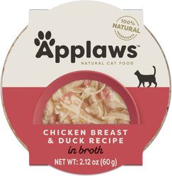Applaws Chicken Breast & Duck Recipe in Broth Wet Cat Food, 2.12-oz cup, case of 10 slide 2 of 6