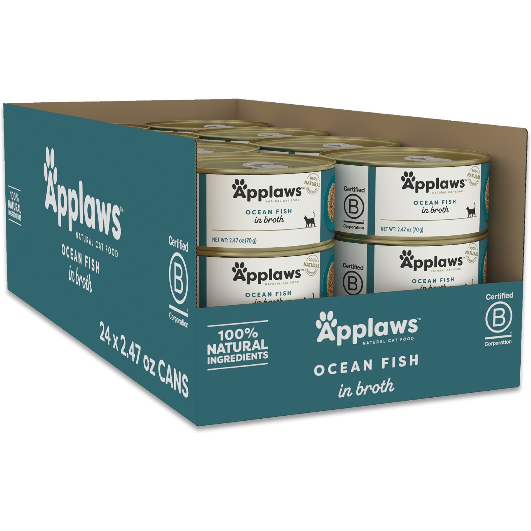 Applaws Ocean Fish Canned Cat Food, 2.47-oz, case of 24
