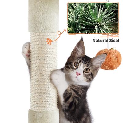Show full view: Yaheetech Paw-Shaped Play Cat Tower, 57.5-in slide 6 of 8