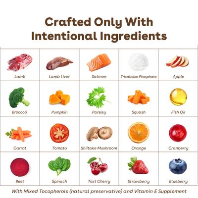 Show full view: Pupford Good Dog Food Lamb & Salmon Recipe Freeze-Dried Dog Food, 25-oz bag slide 8 of 10