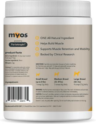 Show full view: MYOS Canine Muscle Formula Dog Supplement, 12.7-oz slide 4 of 11