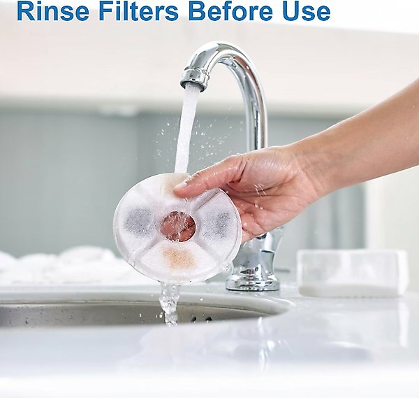 Show full view: Casfuy SY-W08 & W08L Cat Water Fountain Replacement Filters & Sponges, 6 count slide 3 of 8
