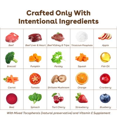 Show full view: Pupford Good Dog Food Beef Recipe Freeze-Dried Dog Food, 16-oz bag slide 8 of 10