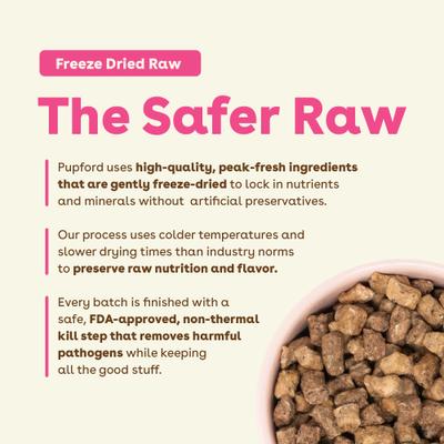 Show full view: Pupford Good Dog Food Lamb & Salmon Recipe Freeze-Dried Dog Food, 25-oz bag slide 9 of 10