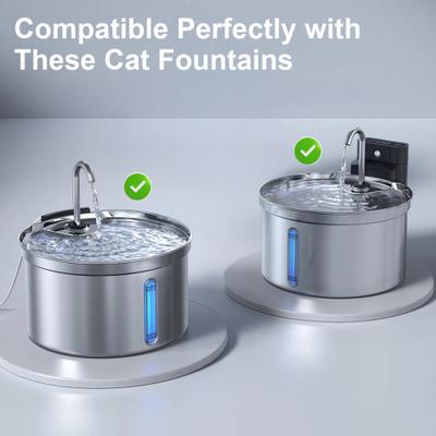 Show full view: Casfuy SY-W08 & W08L Cat Water Fountain Replacement Filters & Sponges, 6 count slide 4 of 8