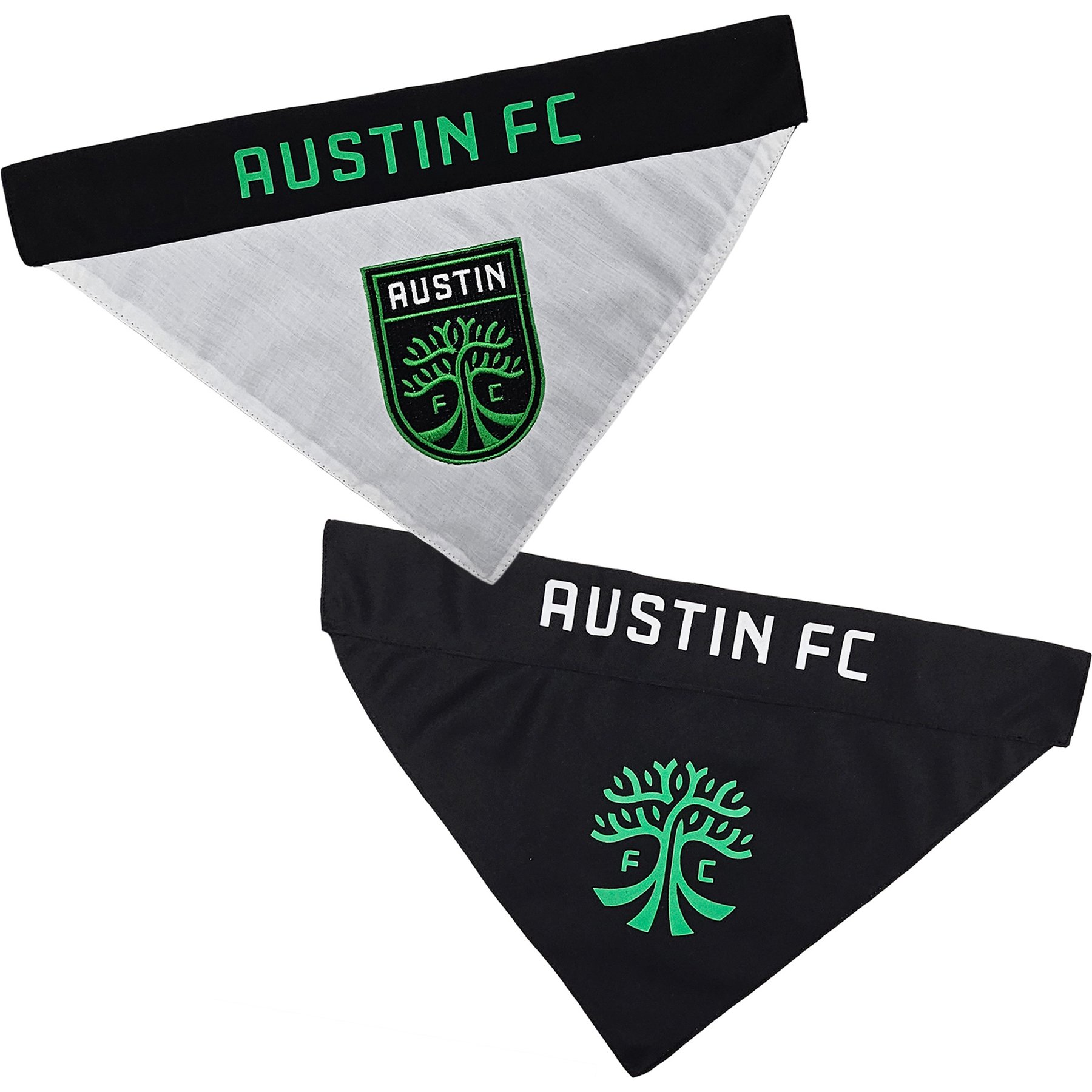 Pets First MLS Team Reversible Dog Bandana, Large/X-Large, Austin FC