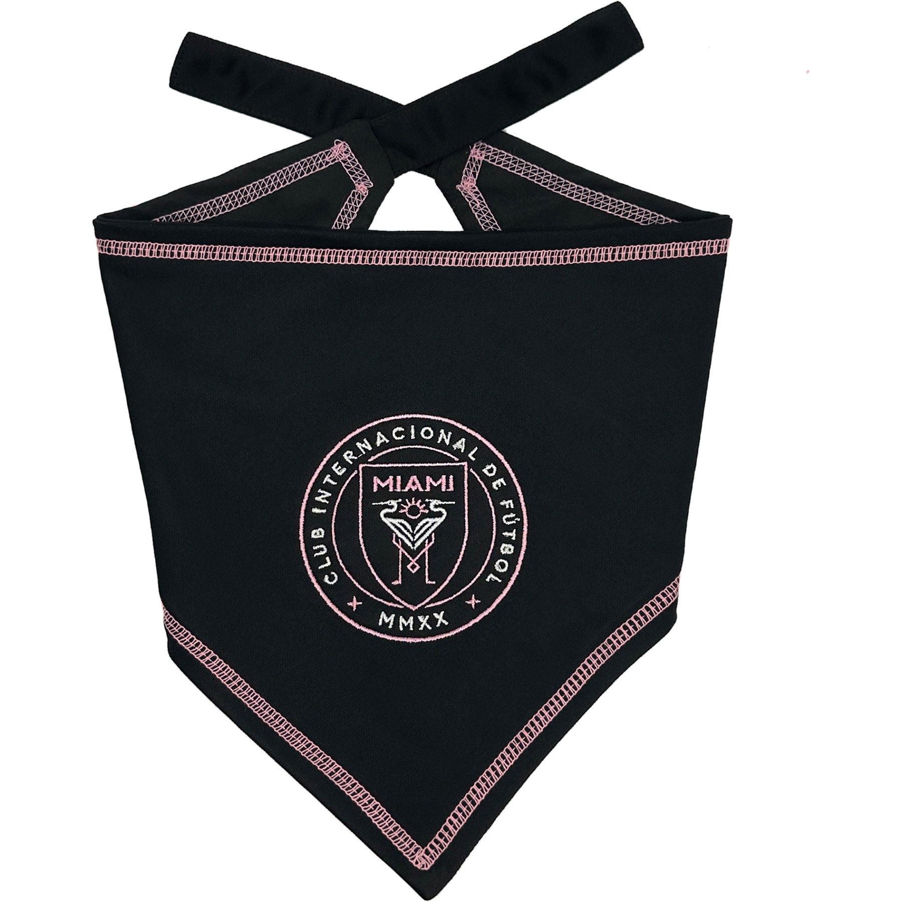 Pets First MLS Team Tie Around Dog Bandana, Small/Medium, Inter Miami CF