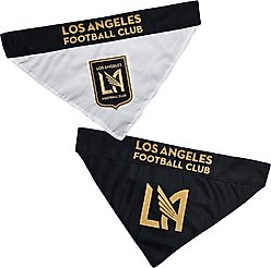 Pets First MLS Team Reversible Dog Bandana, Small/Medium, Los Angeles FC