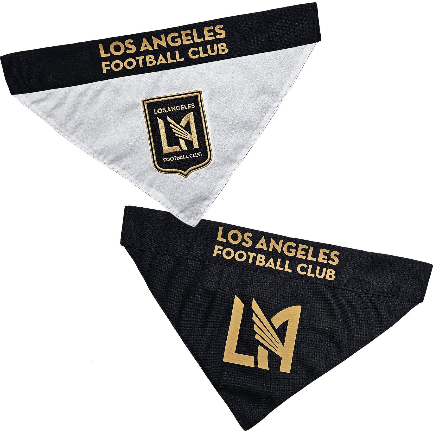 Pets First MLS Team Reversible Dog Bandana, Small/Medium, Los Angeles FC