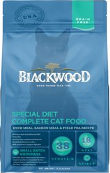 Blackwood Duck Meal, Salmon Meal & Field Pea Grain-Free Dry Cat Food, 13.22-lb bag