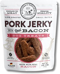 Butcher's Naturals Slow Roasted Pork & Bacon Jerky Dog Treats, 16-oz bag