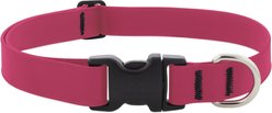 LupinePet Waterproof BioThane Standard Dog Collar, Neon Pink, Large: 16 to 28-in neck, 1-in wide