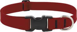 LupinePet Waterproof BioThane Standard Dog Collar, Brick Red, Large: 16 to 28-in neck, 1-in wide