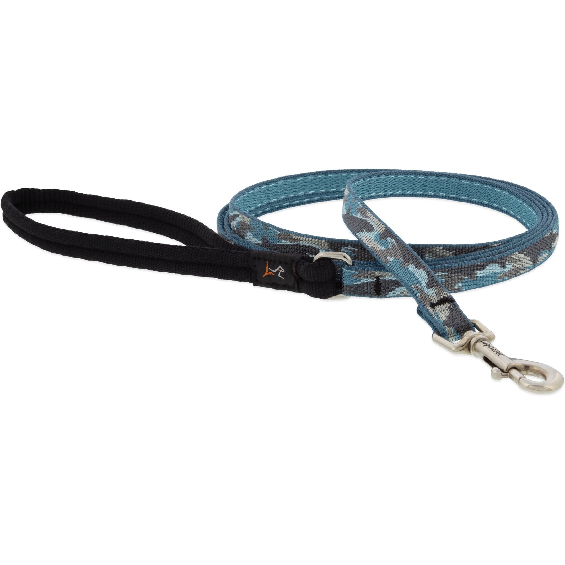 LupinePet Padded Handle Small Dog & Cat Leash, Sand Shark, Regular: 4-ft long, 1/2-in wide