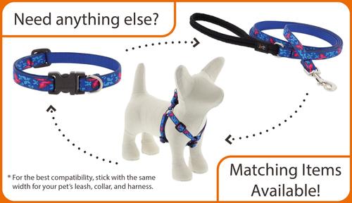Show full view: LupinePet Padded Handle Small Dog & Cat Leash, Sand Shark, Regular: 6-ft long, 1/2-in wide slide 5 of 8