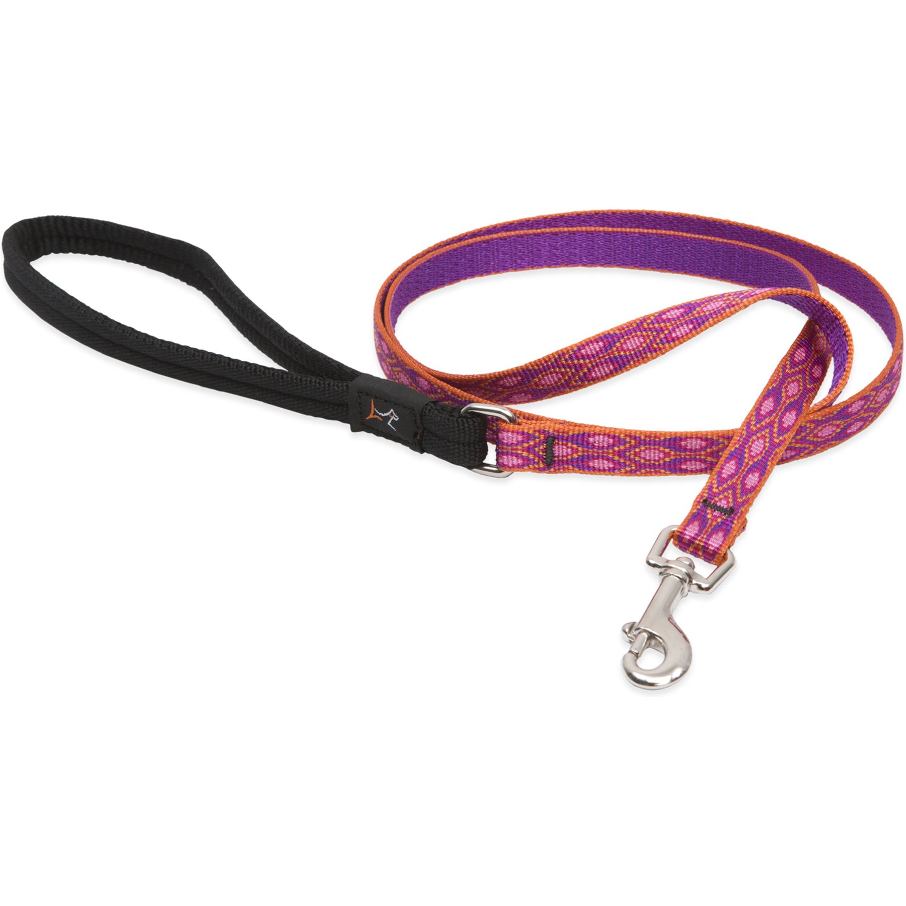 LupinePet Padded Handle Small Dog & Cat Leash, Alpen Glow, Regular: 4-ft long, 1/2-in wide