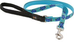LupinePet Padded Handle Small Dog & Cat Leash, Turtle Reef, Regular: 6-ft long, 1/2-in wide