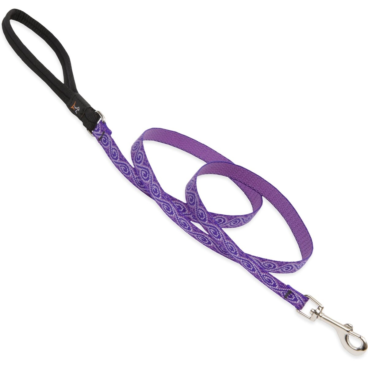 LupinePet Padded Handle Small Dog & Cat Leash, Jelly Roll, Regular: 4-ft long, 1/2-in wide