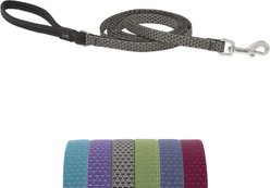 LupinePet ECO Recycled Padded Handle Dog Leash, Granite, Regular: 6-ft long, 1/2-in wide