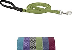 LupinePet ECO Recycled Padded Handle Dog Leash, Moss, Regular: 6-ft long, 1/2-in wide
