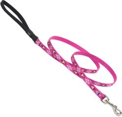 LupinePet Padded Handle Small Dog & Cat Leash, Puppy Love, Regular: 6-ft long, 1/2-in wide slide 1 of 6