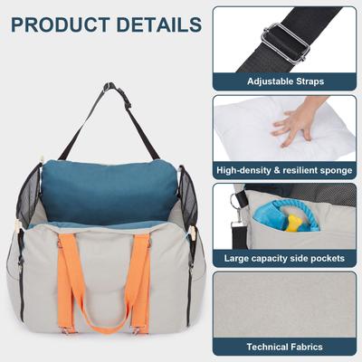 Show full view: Ownpets 3-in-1 Dog Car Seat, Grey, Medium slide 3 of 9