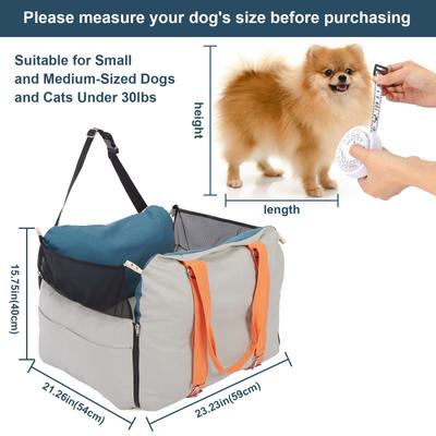 Show full view: Ownpets 3-in-1 Dog Car Seat, Grey, Medium slide 2 of 9