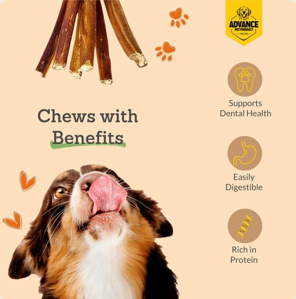 Advance Pet Product 6-inch Bully Stick Dog Chew