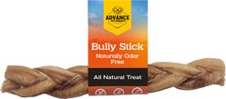 Advance Pet Product 6-inch Bully Stick Braided Dog Chew, 1 count