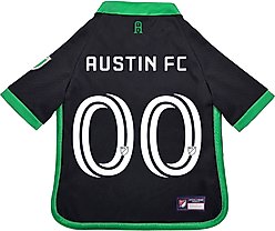 Pets First MLS Team Dog Jersey, Large, Austin FC