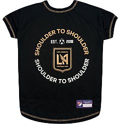 Pets First MLS Team Dog T-Shirt, Medium, Los Angeles FC