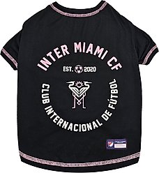Pets First MLS Team Dog T-Shirt, Small, Inter Miami CF