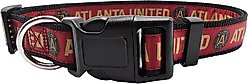Pets First MLS Team Satin Nylon Dog Collar, Large: 28-in neck, 1-in wide, Atlanta United