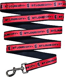 Pets First MLS Team Satin Nylon Dog Leash, Large: 6-ft long, 1-in wide, St. Louis SC