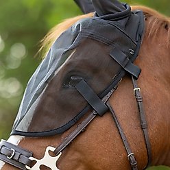 Horze Bridle Horse Fly Mask, Black, Large slide 2 of 4