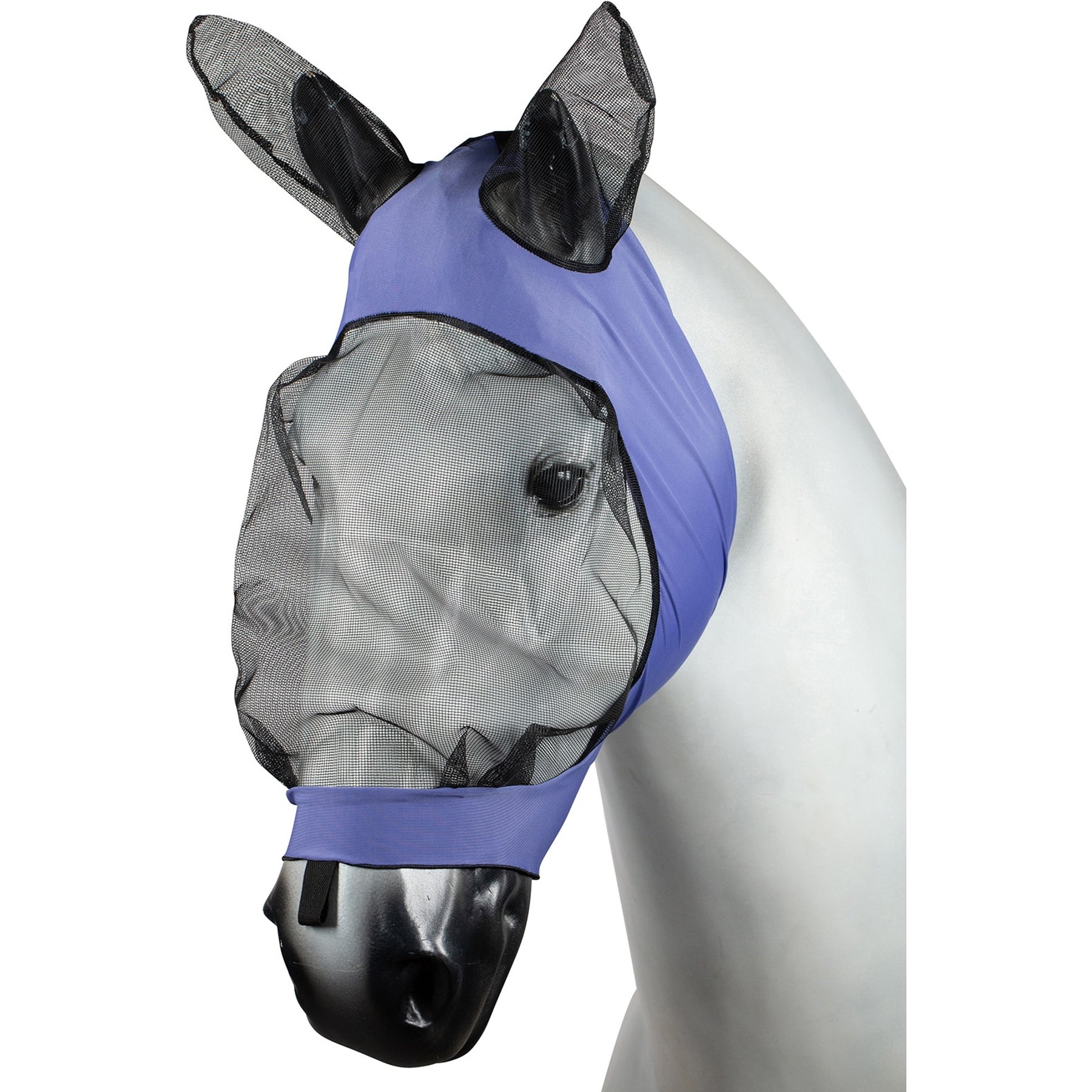 Horze Soft Stretch Horse Fly Mask, Pony, Purple