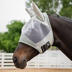 Equinavia Algard Soft Mesh Horse Fly Mask, Silver, Pony slide 2 of 3