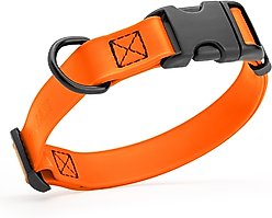 Dogline Biothane QR Buckle Waterproof Standard Dog Collar, Hunter Orange, Medium: 12 to 19-in neck, 3/4-in wide