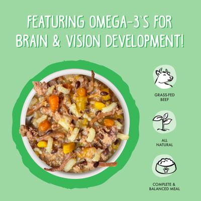 Show full view: Weruva Puppy Beef & Rice Formula in Gravy Wet Dog Food, 14-oz can, case of 10 slide 4 of 11