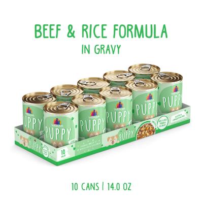 Show full view: Weruva Puppy Beef & Rice Formula in Gravy Wet Dog Food, 14-oz can, case of 10 slide 3 of 11