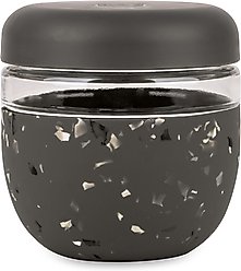 W&P Seal Tight Glass Bowl Dog Food Storage, 24-oz, Terrazzo Charcoal slide 2 of 5