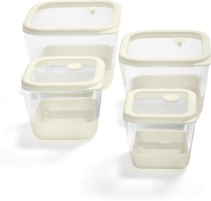 Show full view: W&P 8 Piece Glass Dog Food Storage Set slide 2 of 7