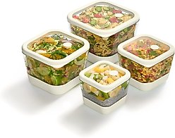 W&P 8 Piece Glass Dog Food Storage Set slide 1 of 7