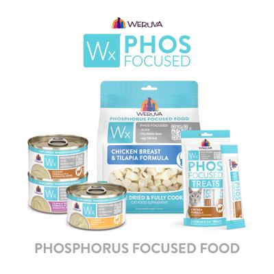 Show full view: Weruva Wx Phos Focused Chicken Breast & Tilapia Formula Grain-Free Freeze-Dried Cat Food, 7-oz bag slide 7 of 11